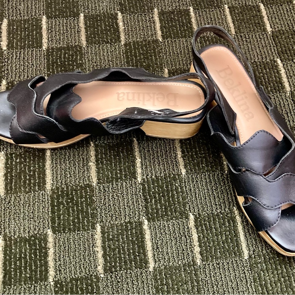 Black Wiggle Clogs from Beklina